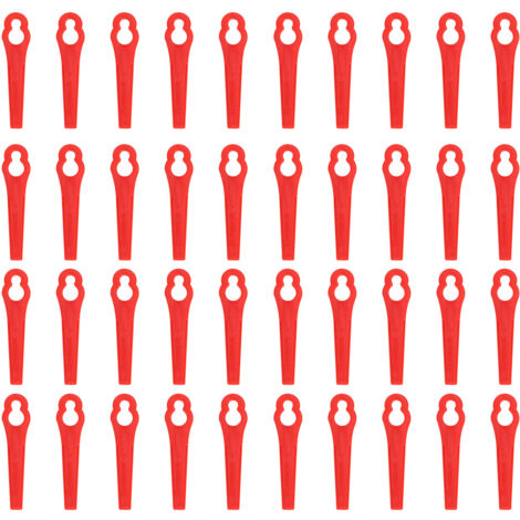 40pcs Plastic Blade Set Replacement Blade for Cordless Grass Trimmer Strimmer
