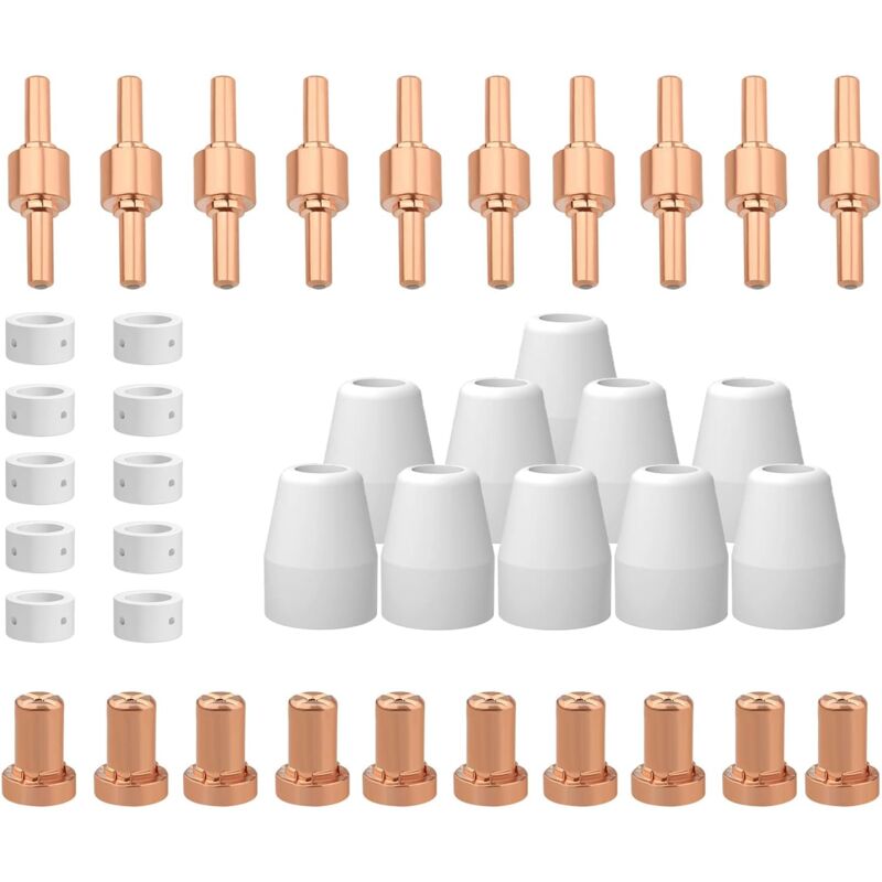 40PCS PT31 Consommables de Découpeuse Plasma Torch pour PT-31 LG-40 Torch CUT-40 cut50 Coupeur de plasma Torch Pistolet de découpe plasma
