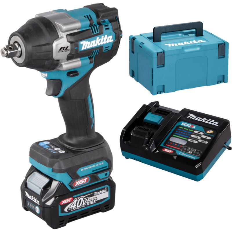 Image of Akku-Schlagschrauber TW007GM201 xgt 40V max. 2 Akkus + Ladegerät makpac - Makita