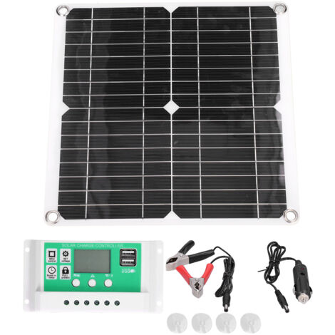 40W 18V monokristallines flexibles Solarmodul mit 30A-Regler für Wohnmobil und Auto