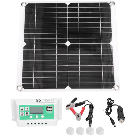 40W 18V monokristallines Silizium-Solarpanel, flexibel, mit 20A Laderegler für Camping und Wandern