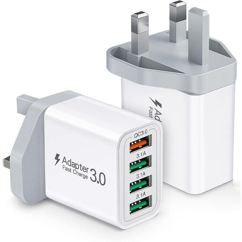 Tehtuy 40w Usb Multi-port Charger For Iphone 15, 14, 13, 12, 11, 8, Xr, Samsung S24 Ultra, S23, S22, S21, Ipad, Xiaomi, Huawei