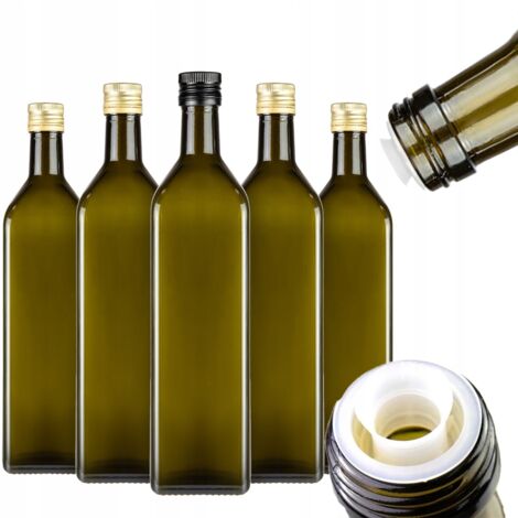 40x Botella de ACEITUNA MARASCA 1L con DOSIFICADOR