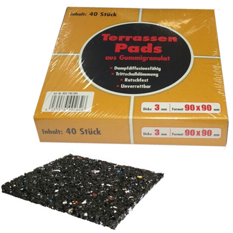 40x ferax Terrassenpad 3 x 90 x 90mm