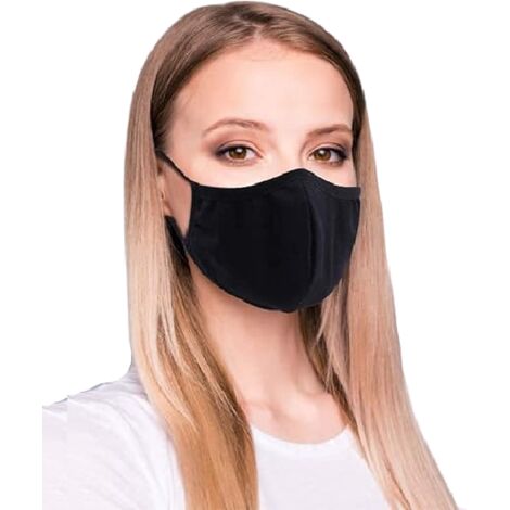 40x MASCARILLAS FACIALES 3 CAPAS PROTECTORAS REUTILIZABLES