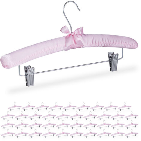 Set Di 20 Grucce Appendiabiti Rosa, Appendini per Bambini Impilabili  Allungabili 744759356765