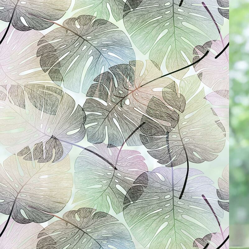 Csparkv - 40x200cm Film Vitrage Fenetre Anti Chaleur uv Isolant Occultant Electrostatique dépoli Regard Fenêtre Brise Vue Vitre Opaque Artscape pour