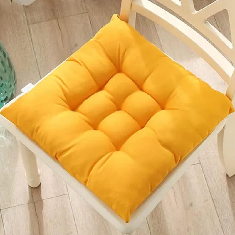 40x40Cm Coussins De Siège De Chaise De Jardin Carré/Ronde Tabouret De Bistro Patio Maison,Coussins Intérieur/Extérieur Couleur Unie De Maison De