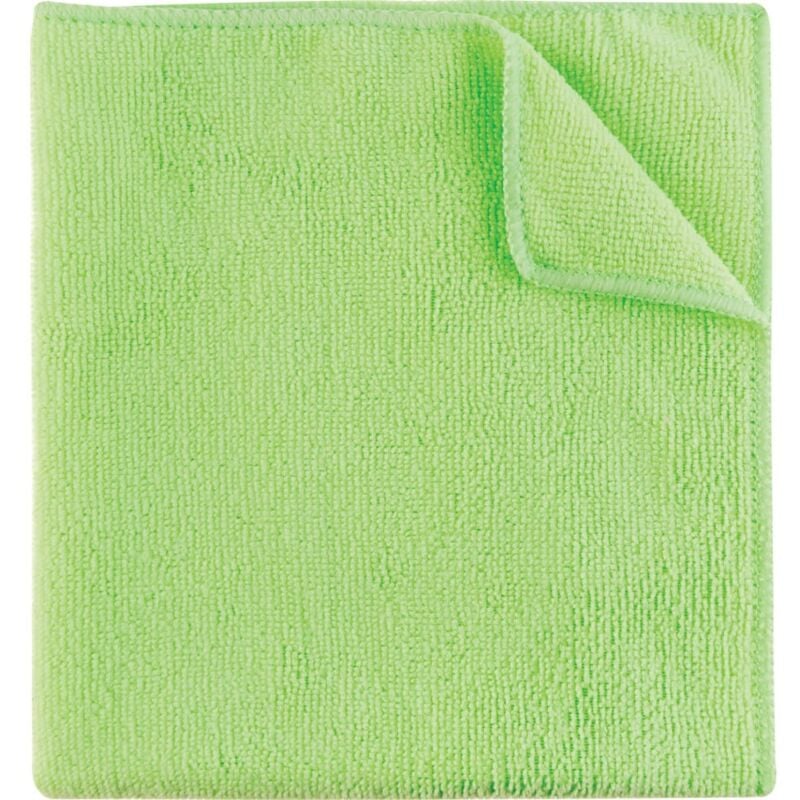 40X40CM Economy Green Microfibre Cloth 36G- you get 5 - Cotswold