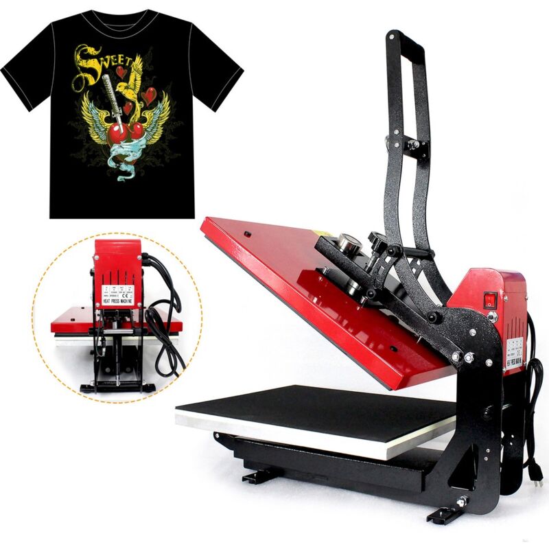 Senderpick - 40x50 Auto Heat Press Presse à chaleur Presse à chaud pour T-shirts Presse à transfert 2000W