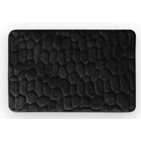 40x60cm microfiber bathroom floor mat, absorbent bathroom floor mat, black, carpet, suitable for bathroom