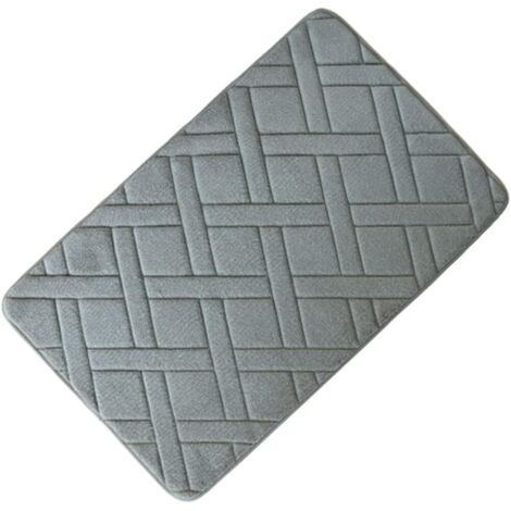 40x60cm Rectangulaire Tapis De Bain Salle De Bain Chambre Tapis Antidérapants Tapis en Mousse Tapis De Douche pour Salle De Bain Cuisine Chambre