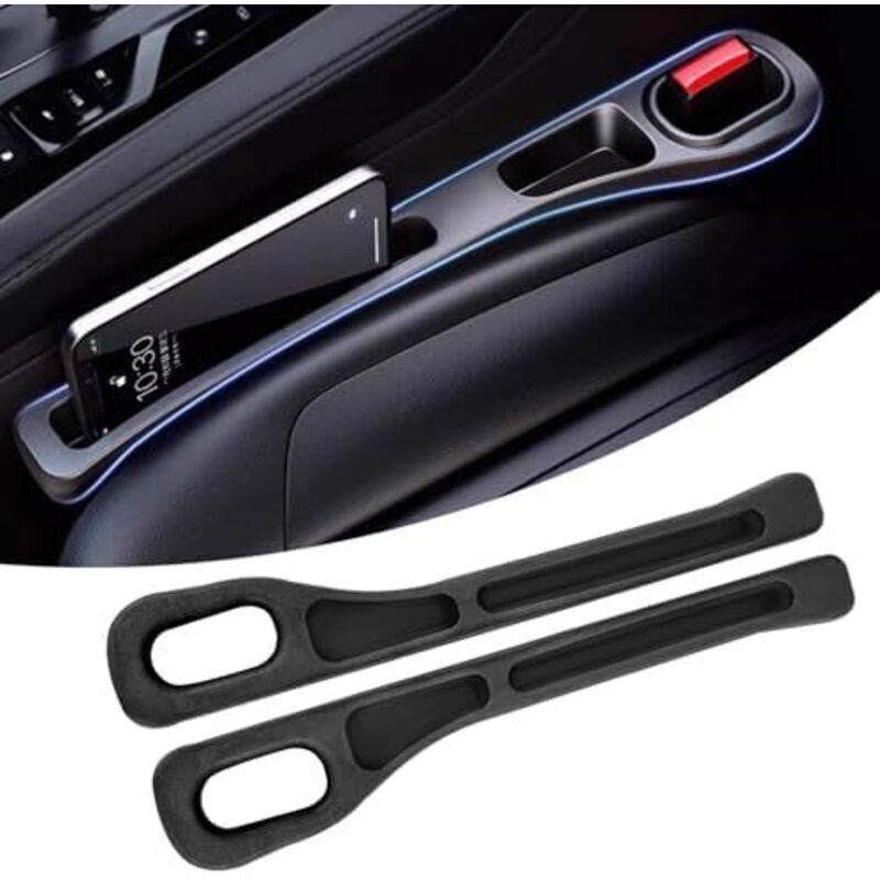 40x7x3.2cm 2 Pcs Car Seat Gap Storage Box, Front Seat Organizer, Car Seat Gap Storage for Phones, Cards, etc.