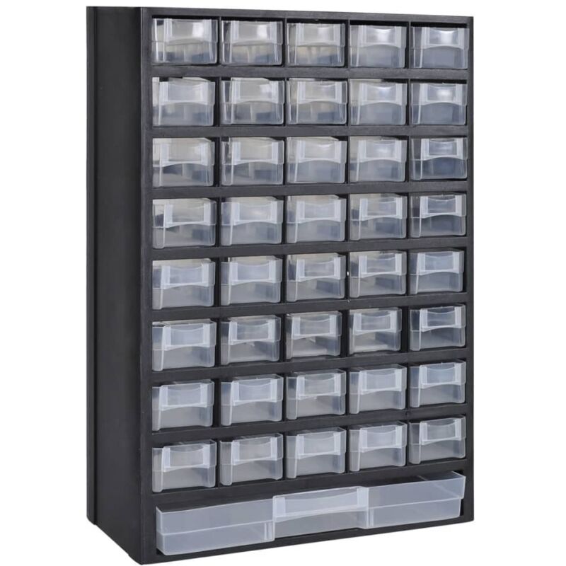 41-Drawer Plastic Storage Cabinet Tool Box vidaXL