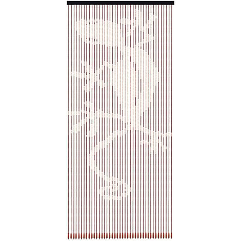 INSMA 41 Line Retro Bamboo Wooden Bead String Door Curtain Blinds 90x195cm