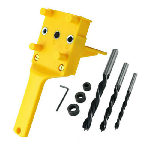 41 PCS Maschere di foratura per tasselli Kit dima di foratura per tasselli Foro dritto Falegnameria Tassello con perno di centraggio