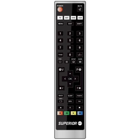 4:1 SUPERIOR TELECOMMANDE UNIVERSELLE 4 EN 1 (TV/SAT/DVD/AUX)