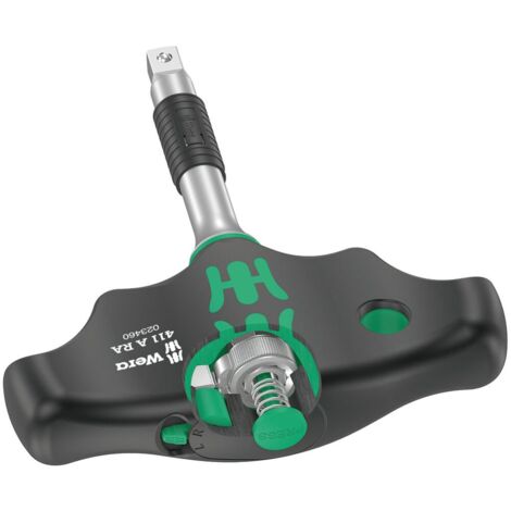 Wera Quergriff mit Ratschenfunktion 1/4" Kraftform Kompakt 411 A RA&400 RA Set 2