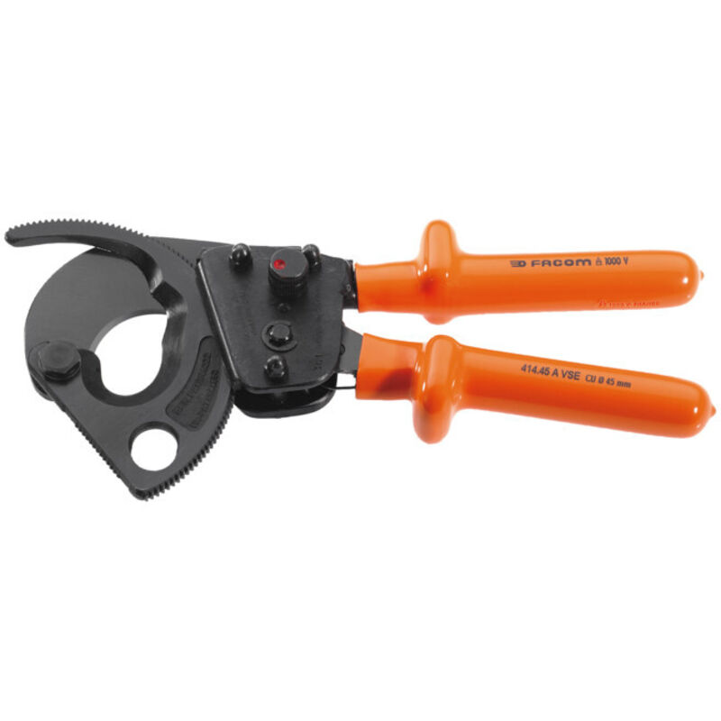 Coup Cab Isole A Cliquet FACOM 414.52AVSE Acier forgé trempé 52 mm Protection électrique