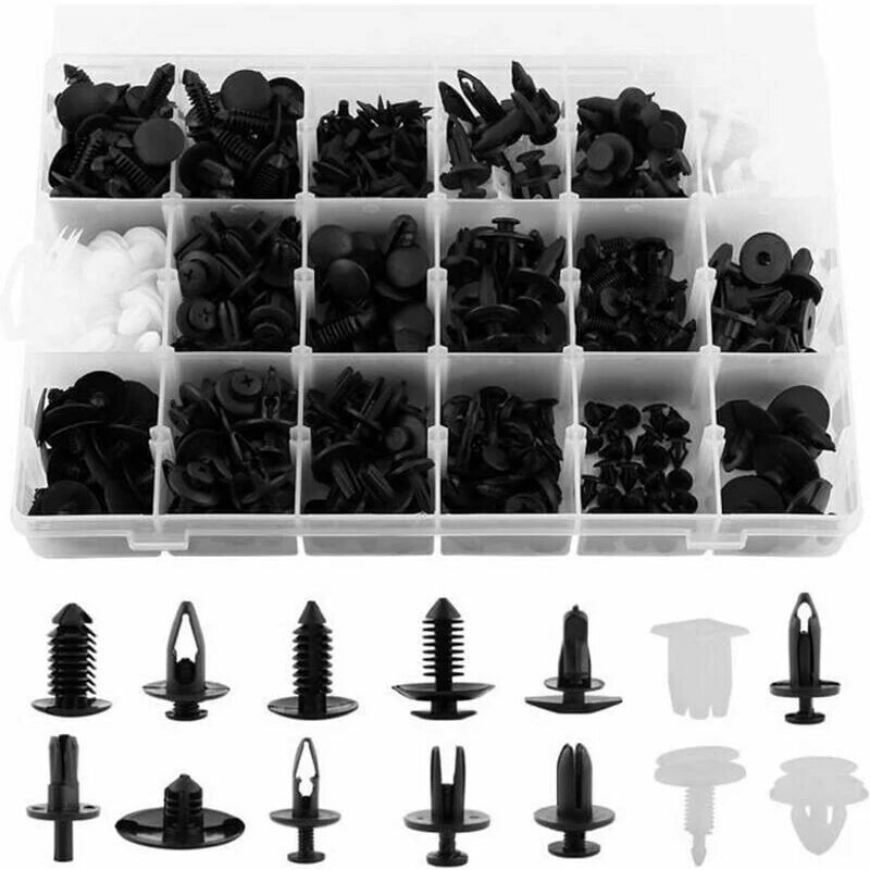 Image of Linghhang - 415 stücke Auto Auto Niet Stoßstange Tür Panel Clip Retainer Fastener Clips Trim