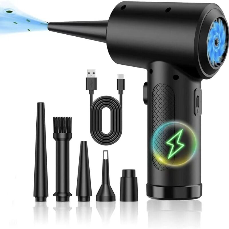 Aspirateur de voiture transfrontalier neuf, souffleur de clavier haute puissance, souffleur portatif sans fil à chargement USB, souffleur simple-C4915