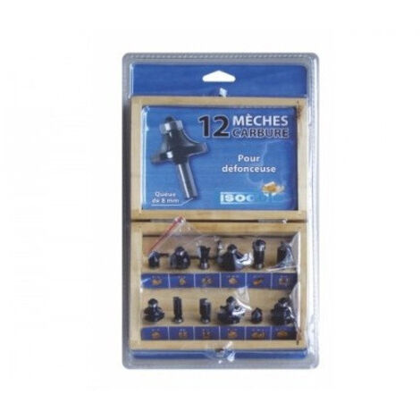 418.700.12 Set di 12 frese per profili 8 mm