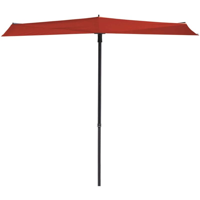 Madison - Balcony Parasol Sun Wave 270x150 cm Brick Red