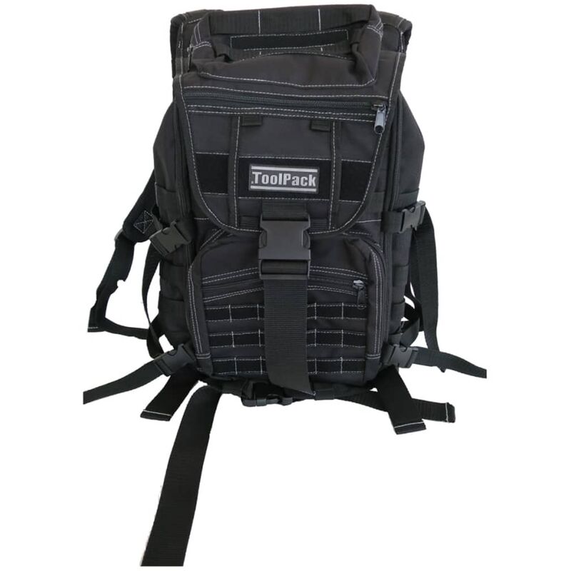 Multifunctional Backpack Budge Black 30x22x50 cm 360.106 - Black - Toolpack