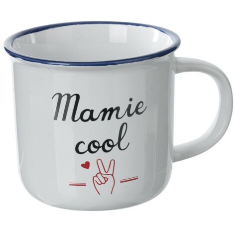 42 CL süße Wörter emailen Tasse - Oma
