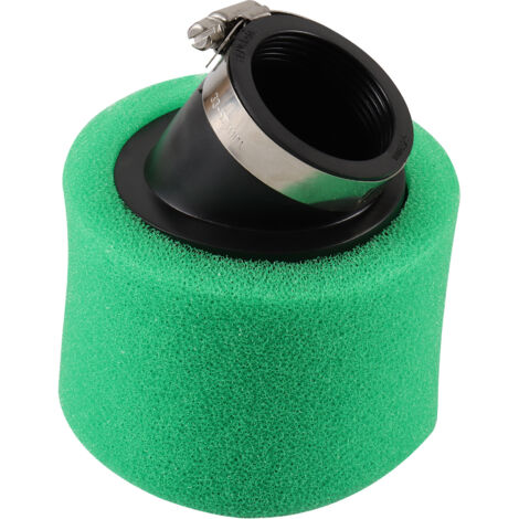 42-mm-Luftfilter aus grünem Schwamm, kompatibel mit verschiedenen Motorrad- und Quad-Modellen, Luftfilter-Kit + Luftfiltergehäuse, universelles Modifikations- und Upgrade-Zubehör.
