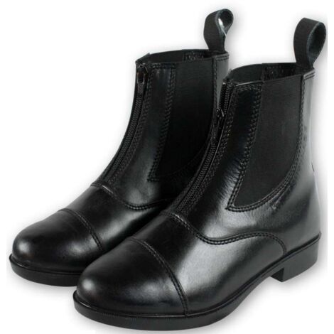Bottes d'équitation avec fermeture éclair et modèle élastique New Age Horses