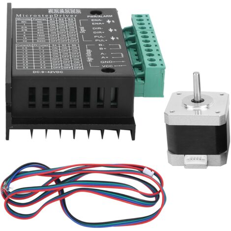 42-Schrittmotor-Steuerungssatz, TB6600 4A Modul mit 17HS4401S 0,4NM Motor für Elektronikprojekte