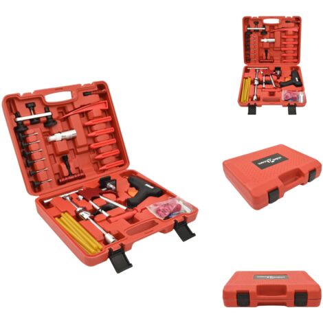 42-tlg. Ausbeulwerkzeug-Set mit Aufbewahrungsbox - Autolackreparatur - Delle Entfernen - Ausbeul Set - Werkzeug Für Autos - Blech Reparatur