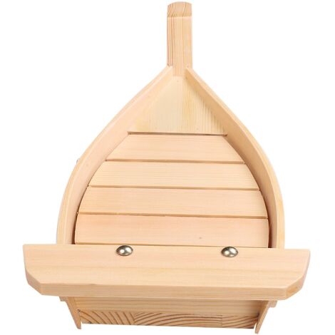 42 x 17 x 7,5 cm, japanische Küche, Boote, Werkzeuge, Holz, handgefertigt, einfache Sashimi-Bar für kalte Gerichte