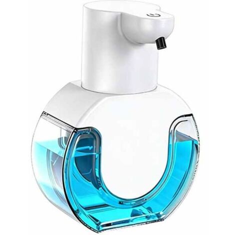 420 ML Distributeur de Savon Automatique, Distributeur Savon Automatique Mural, IPX5 étanche sans Contact Distributeur Savon Mousse avec Capteur Infrarouge, Rechargeable par USB