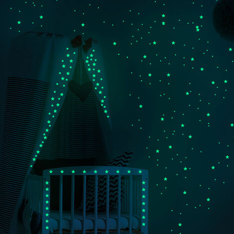 420 Pièces Étoiles Phosphorescentes Pour Plafond Garçons Adultes Filles Autocollants Réalistes, Étoiles Brillantes Pour Plafond Et Décalcomanies Murales Pour Chambre D'Enfants, Autocollants Muraux Éto