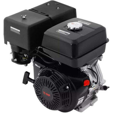 420cc 15HP Gas Engine Hand Start 4 Stroke OHV Gas Motor, Single Cylinder Air Cooling Powered Engine, Gas Powered Multi-Use Engine for Scarifiers, water pumps, farm/ranch