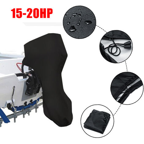 420D 125cm barco completo Motor fueraborda Protector Motor cubierta para 15-20HP barcos motores impermeable