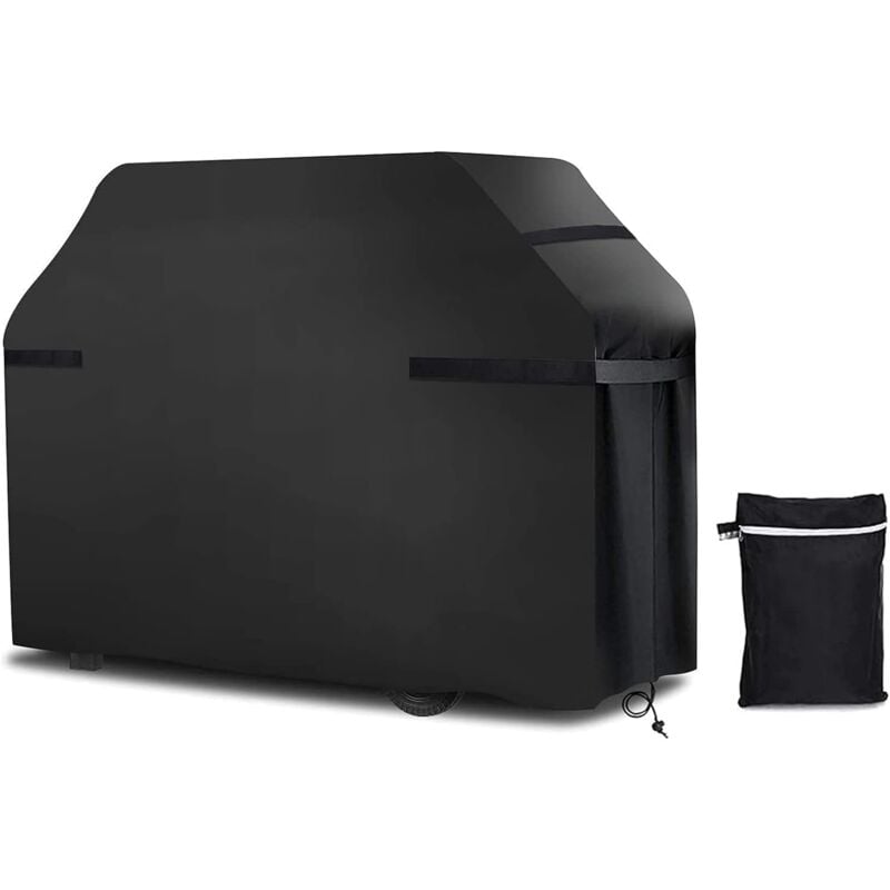 420D Housses pour Barbecue Housse de Barbecue étanche Couverture de Barbecue Coupe-Vent, indéchirable avec Sangles et Sac de Rangement (170x61x117cm)