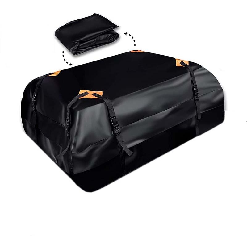 420D Outdoor Car Roof Bag Outdoor Duffel Bag Outdoor Camping Car Roof Storage Bag Universal Travel 1SET Tonchean
