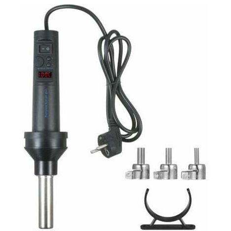 420W Mini Pistolet à Air Chaud Pistolet Thermique, écran Numérique, Température Et Débit D'Air Réglables Pour Le Bricolage, Le Thermorétractage, Le Séchage, Le Décapage De Peinture Etc