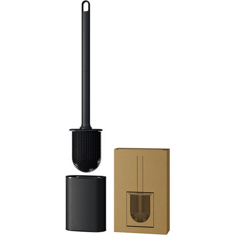 (42,1 x 9,4 x 4,8 cm) Silikon-Toilettenbürste, Silikon-Toilettenbürste und