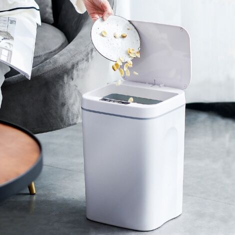 4,22 Gallonen Mülleimer Berührungsloser Automatischer Bewegungssensor Smart Trash Can Bathroom