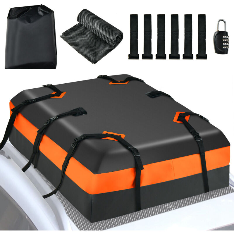15 Cubic Feet Car Rooftop Cargo Carrier Bag Waterproof Roof Top Luggage Bag