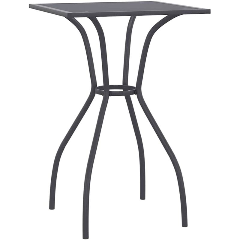 Garden Table Anthracite 50x50x72 Cm Steel Mesh Vidaxl
