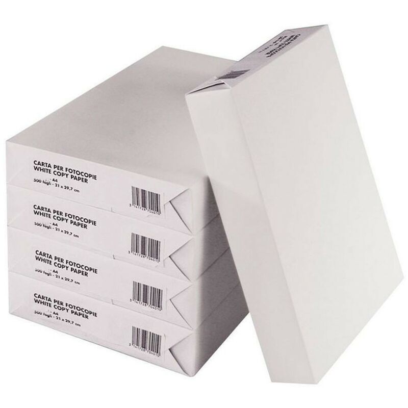 Mediawave Store - 42757 Set de 5 rames de papier format A4 500 feuilles 80g - eins Universal Copie