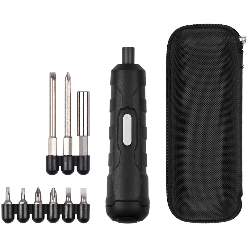 4.2V Mini Cordless Screwdriver Kit with 8 Screw Bits Slotted Cross Pozi, Hand Tool Electric Screwdriver Type-C USB Rechargeable Handheld Screw Driver