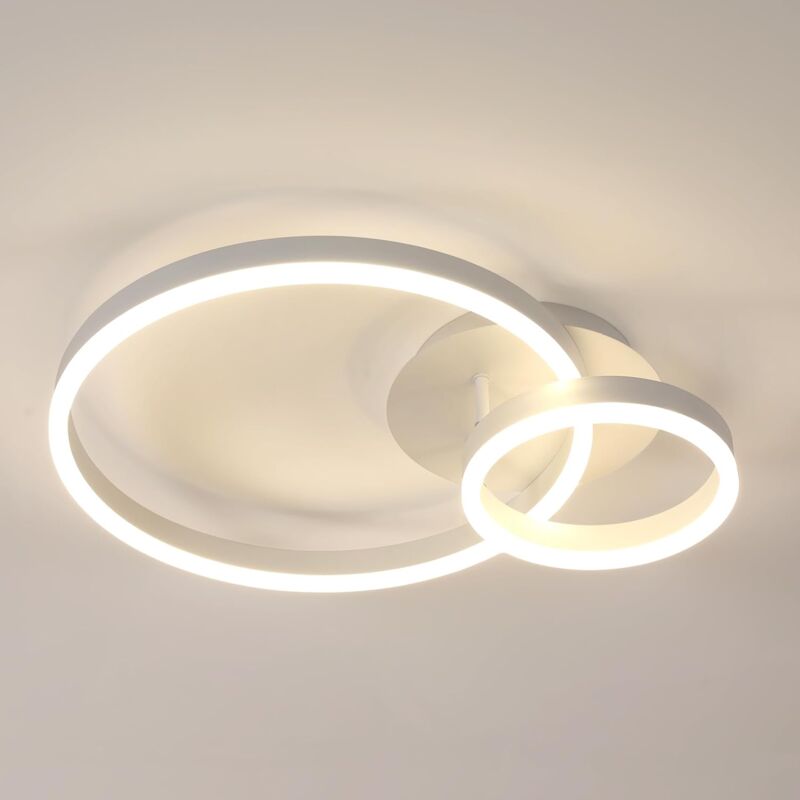 Plafonnier led Moderne 42W 4725LM, Luminaire Plafonnier Rond Ø50cm, Lampe de Plafond Acrylique pour Salon Chambre Cuisine Couloir, Lumière Naturelle