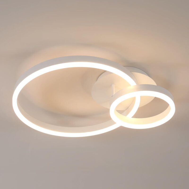 42W 4725LM Plafonnier led Moderne, Luminaire Plafonnier Rond Ø50cm, Lampe de Plafond Acrylique pour Salon Chambre Cuisine Couloir, Blanc Chaud 3000K,