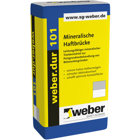 42x weber.dur 101 Mineralische Haftbrücke 1,5mm 30kg naturweiß